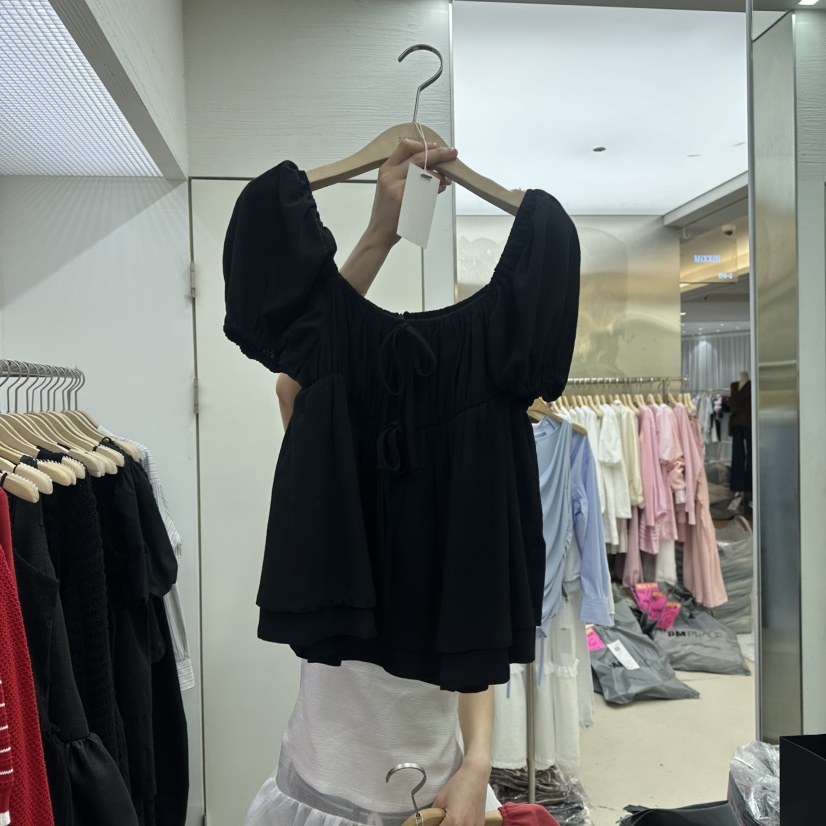 MIXXIN直郵韓國代購㊣女裝新款休閑25春夏時尚人氣襯衫蕾絲衫MIXXIN襯衫/蕾絲衫圖色3