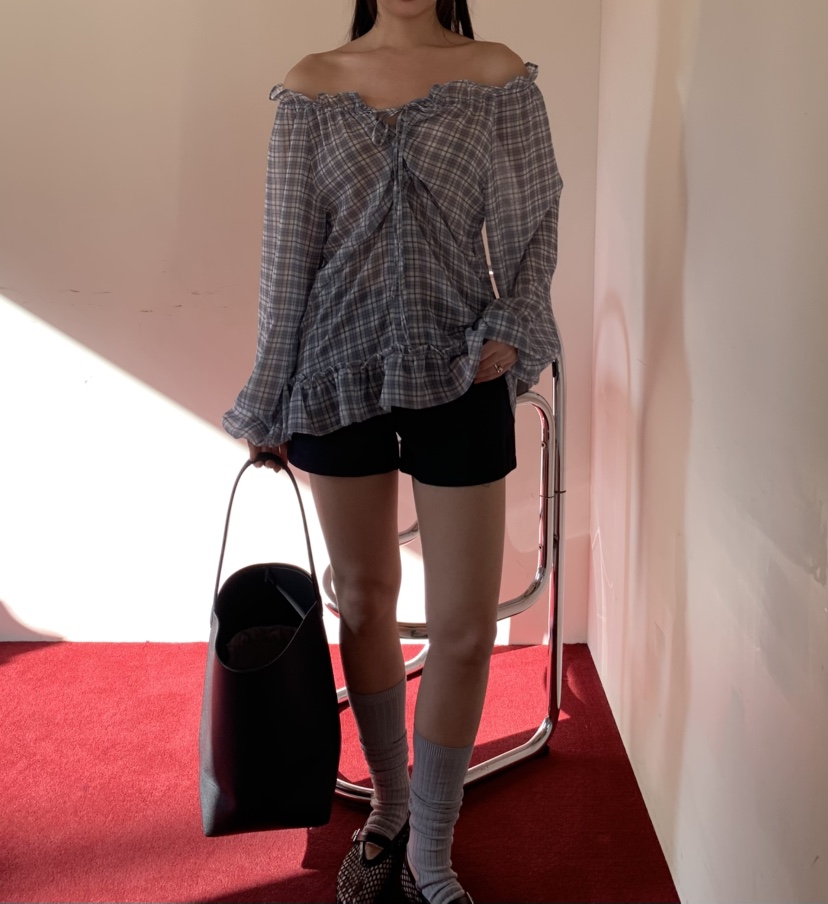 MURMUR韓國直郵㊣東大門實拍女裝新款人氣時尚熱賣襯衫蕾絲衫MURMUR襯衫/蕾絲衫