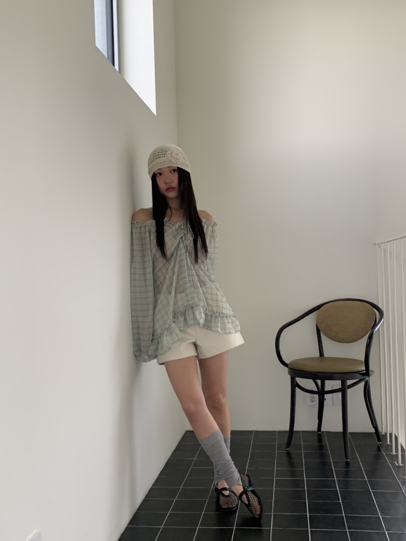MURMUR韓國直郵㊣東大門實拍女裝新款人氣時尚熱賣襯衫蕾絲衫MURMUR襯衫/蕾絲衫
