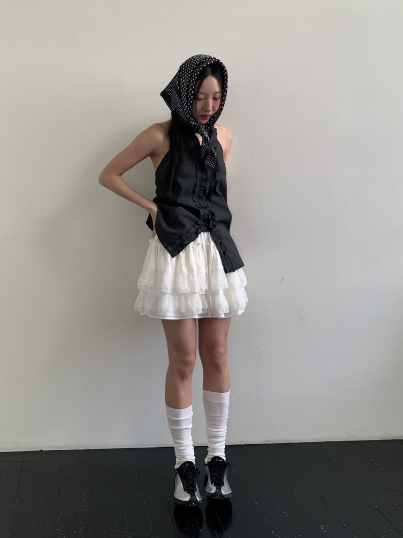 MURMUR韓國直郵㊣東大門實拍女裝新品休閑25春夏人氣熱賣短裙MURMUR短裙
