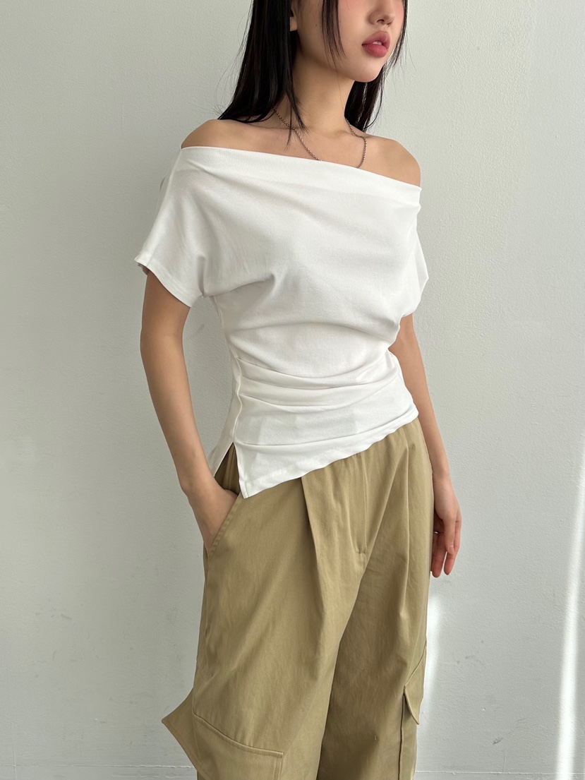 I MFACT直郵韓國代購㊣女裝新品時尚休閑25春夏人氣推薦T恤I MFACTT恤圖色2