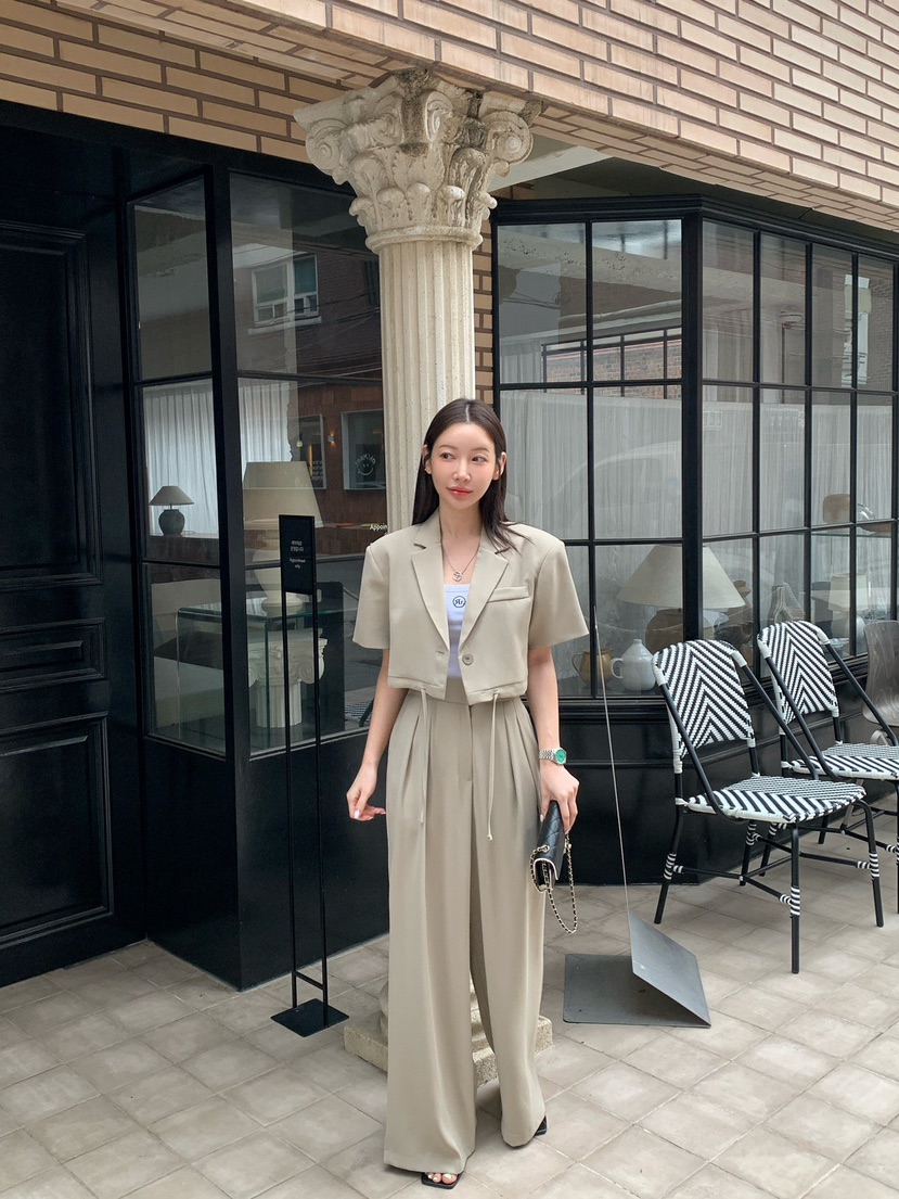 REVE CITE-L直郵韓國代購㊣女裝新品時尚休閑推薦夾克短款REVE CITE夾克