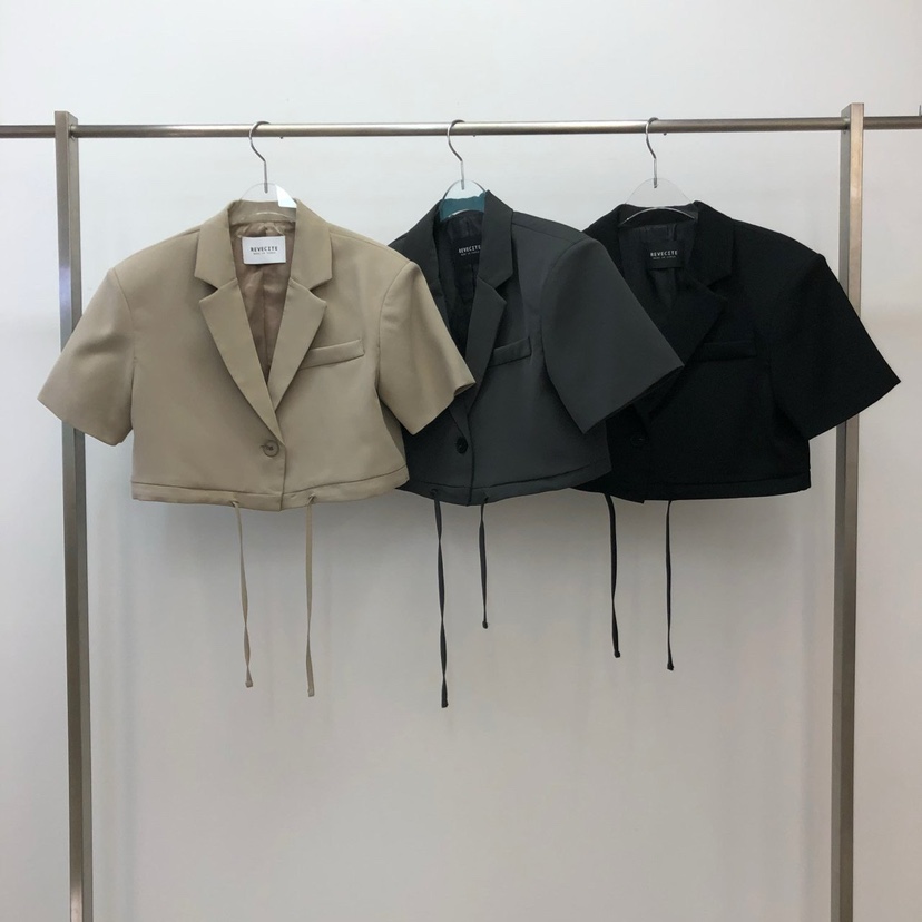 REVE CITE-L直郵韓國代購㊣女裝新品時尚休閑推薦夾克短款REVE CITE夾克