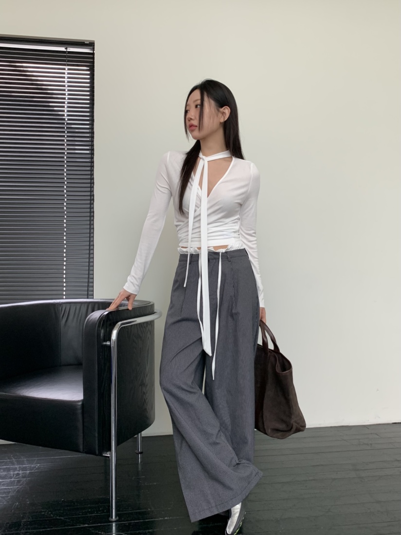 MURMUR直郵韓國代購㊣女裝新款人氣熱賣休閑推薦時尚長袖T恤MURMUR長袖T恤