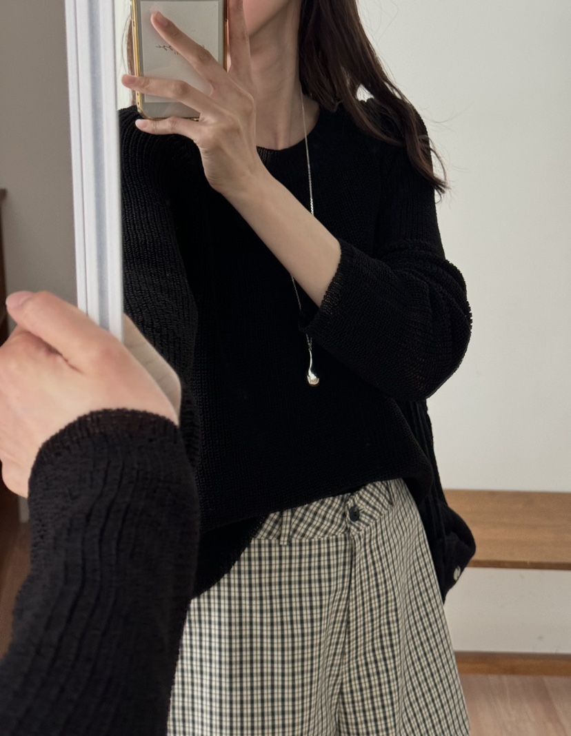TIZZI韓國直郵㊣東大門實拍女裝新品時尚25春夏推薦人氣針織衫TIZZI針織衫