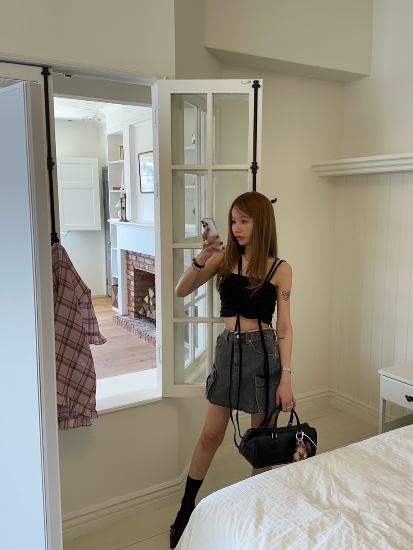 ZEROZERO韓國直郵㊣東大門實拍女裝新品時尚熱賣25春夏短裙工裝ZEROZERO短裙