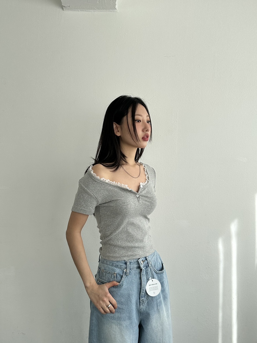 I MFACT韓國直郵㊣女裝新品25春夏人氣熱賣時尚推薦休閑T恤I MFACTT恤