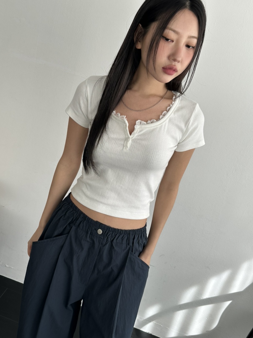 I MFACT韓國直郵㊣女裝新品25春夏人氣熱賣時尚推薦休閑T恤I MFACTT恤