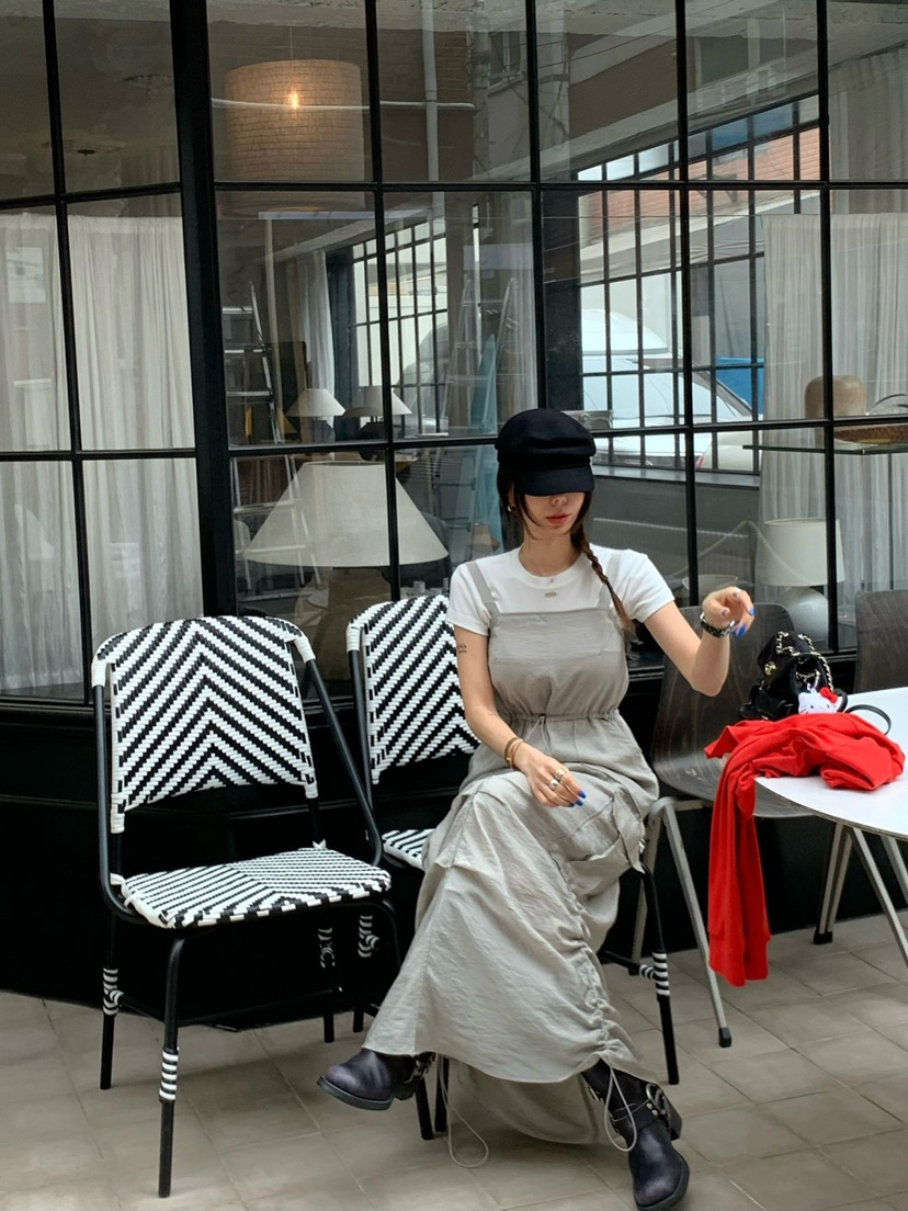 REVE CITE-L韓國直郵㊣東大門實拍女裝新品休閑人氣連衣裙REVE CITE連衣裙