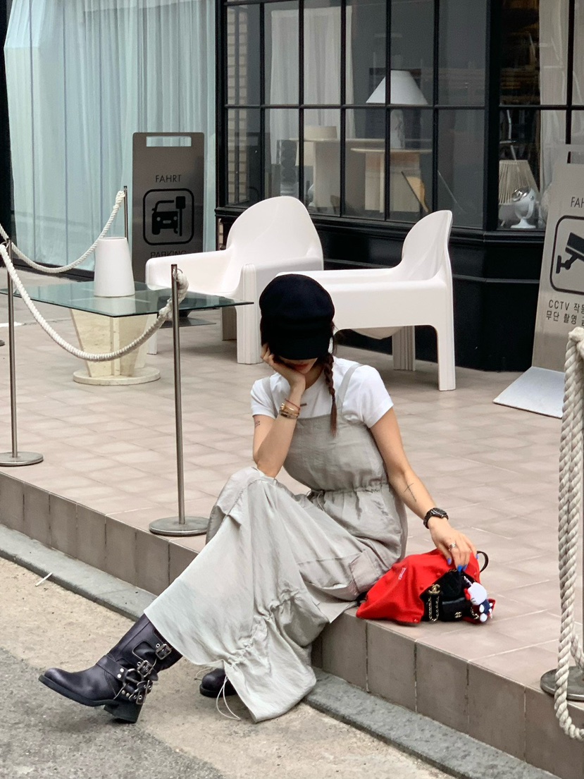 REVE CITE-L韓國直郵㊣東大門實拍女裝新品休閑人氣連衣裙REVE CITE連衣裙