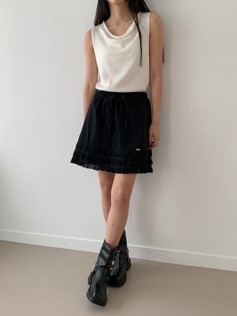 GOYOU韓國直郵㊣女裝新款推薦熱賣25春夏時尚人氣休閑短裙蕾絲de goyou短裙