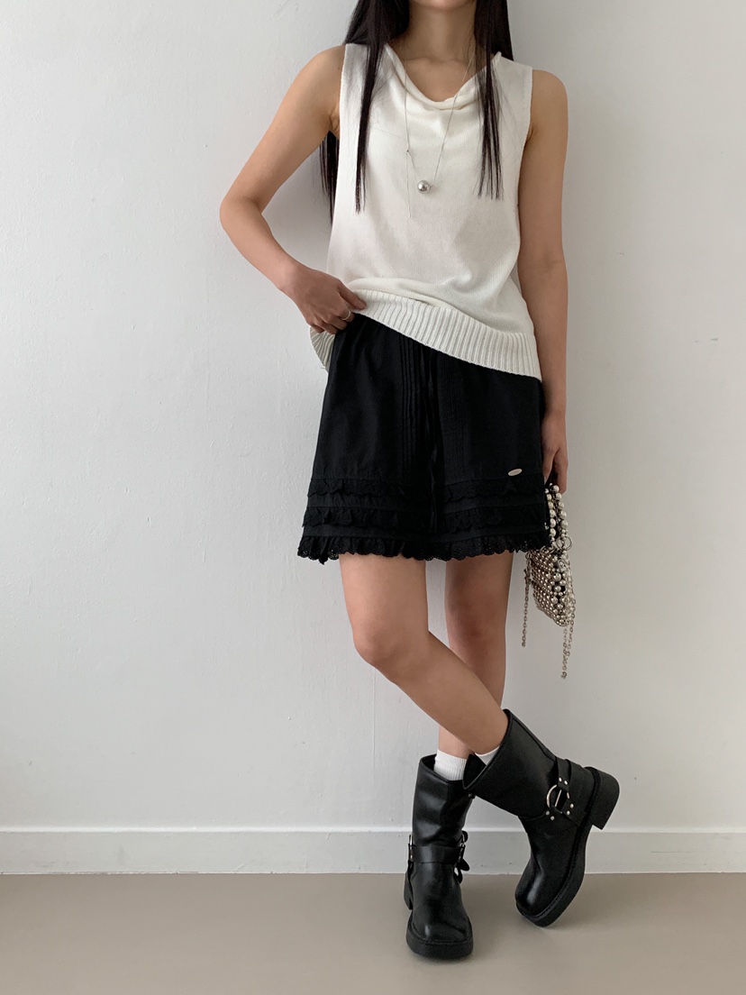 GOYOU韓國直郵㊣女裝新款推薦熱賣25春夏時尚人氣休閑短裙蕾絲de goyou短裙