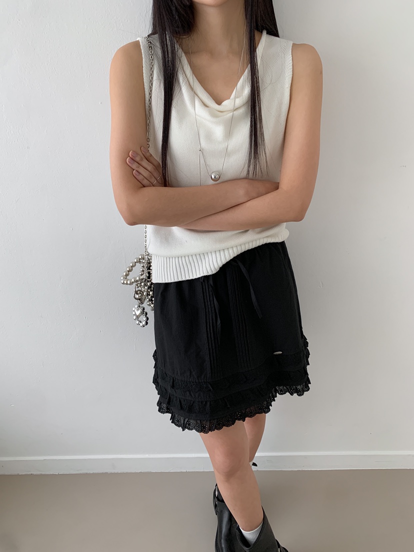 GOYOU韓國直郵㊣女裝新款推薦熱賣25春夏時尚人氣休閑短裙蕾絲de goyou短裙