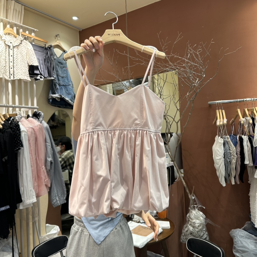 MIENNE直郵韓國代購㊣女裝新品25春夏休閑時尚人氣吊帶背心MIENNE吊帶/背心