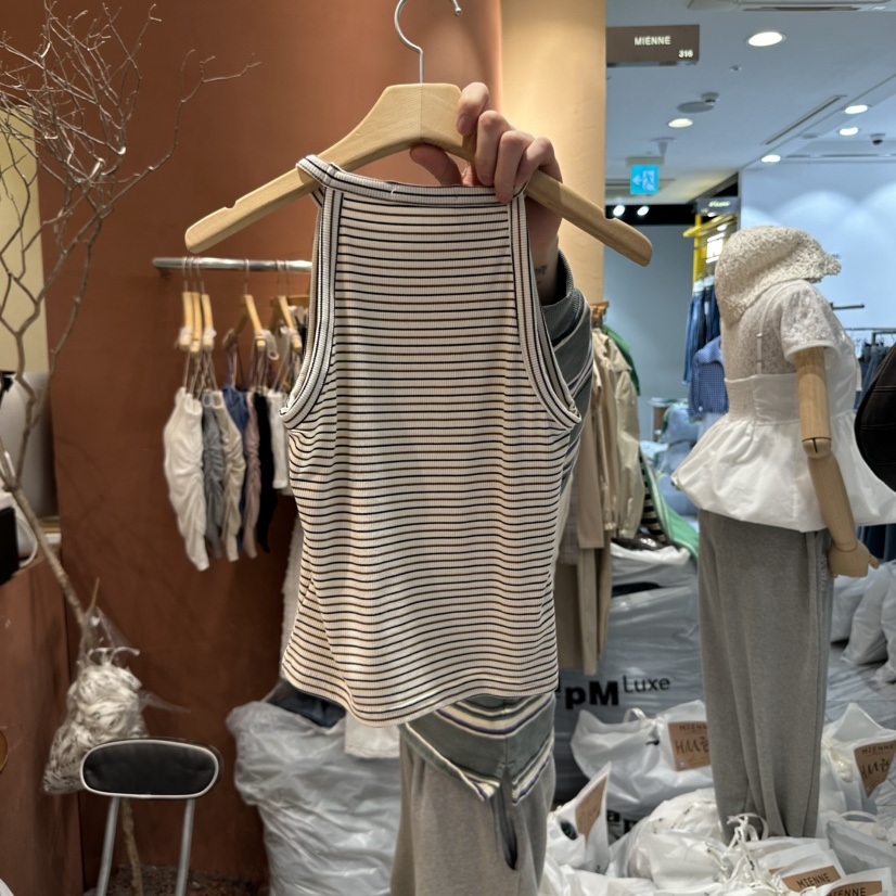 MIENNE韓國直郵㊣東大門實拍女裝新品時尚人氣推薦吊帶背心MIENNE吊帶/背心