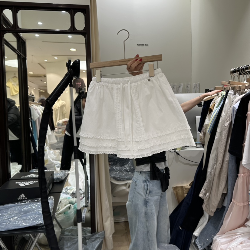 THEMORYPARK韓國直郵㊣女裝新品休閑推薦時尚熱賣25春夏短裙THE MORY PARK短裙
