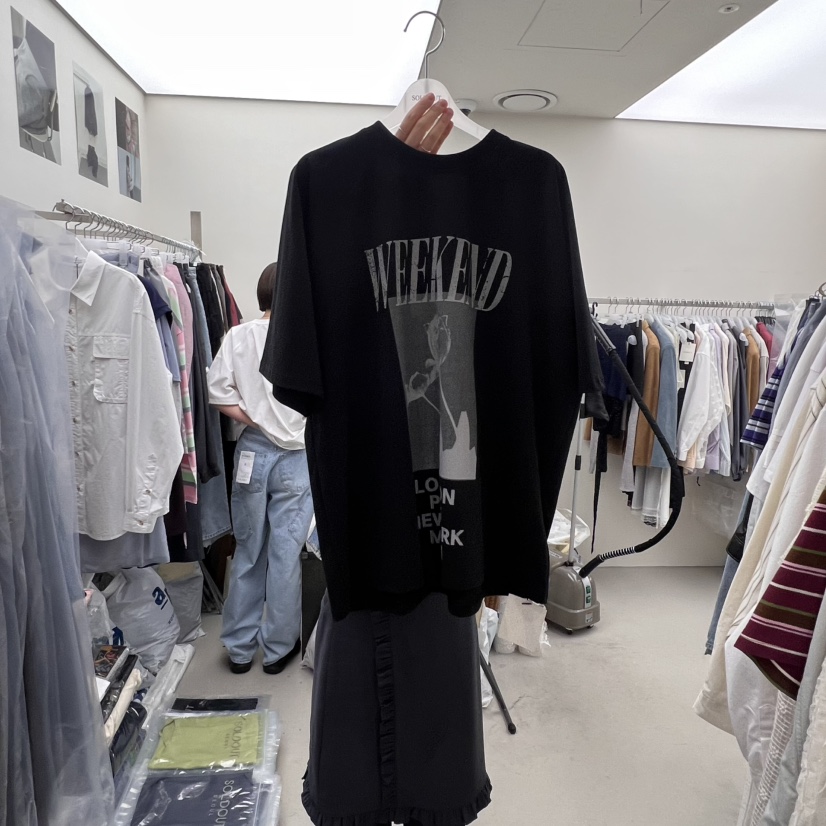 SOLD OUT直郵韓國代購㊣女裝新品休閑時尚人氣25春夏推薦T恤SOLD OUTT恤圖色4