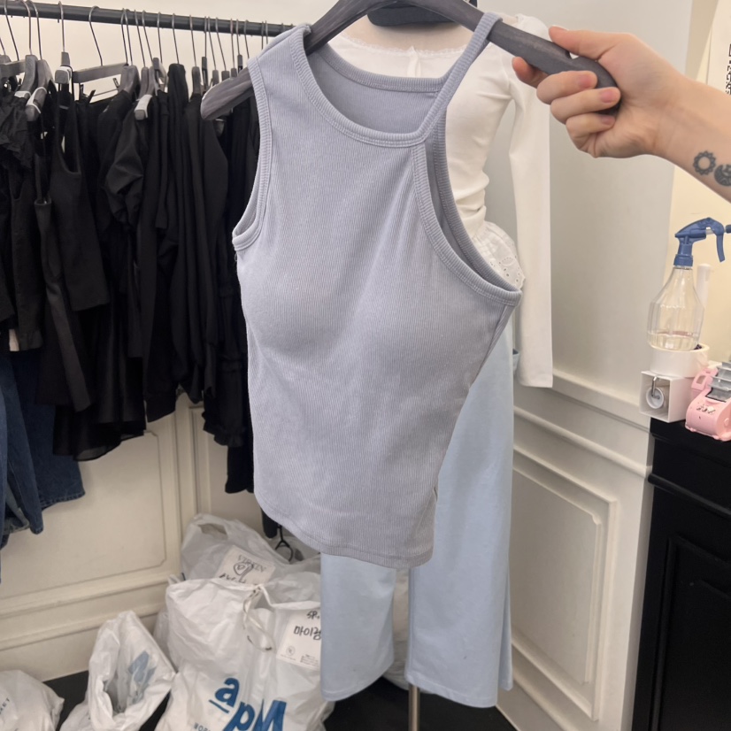 VIRKIN韓國㊣直郵東大門代購女裝新品人氣推薦時尚吊帶背心VIRKIN吊帶/背心圖色4