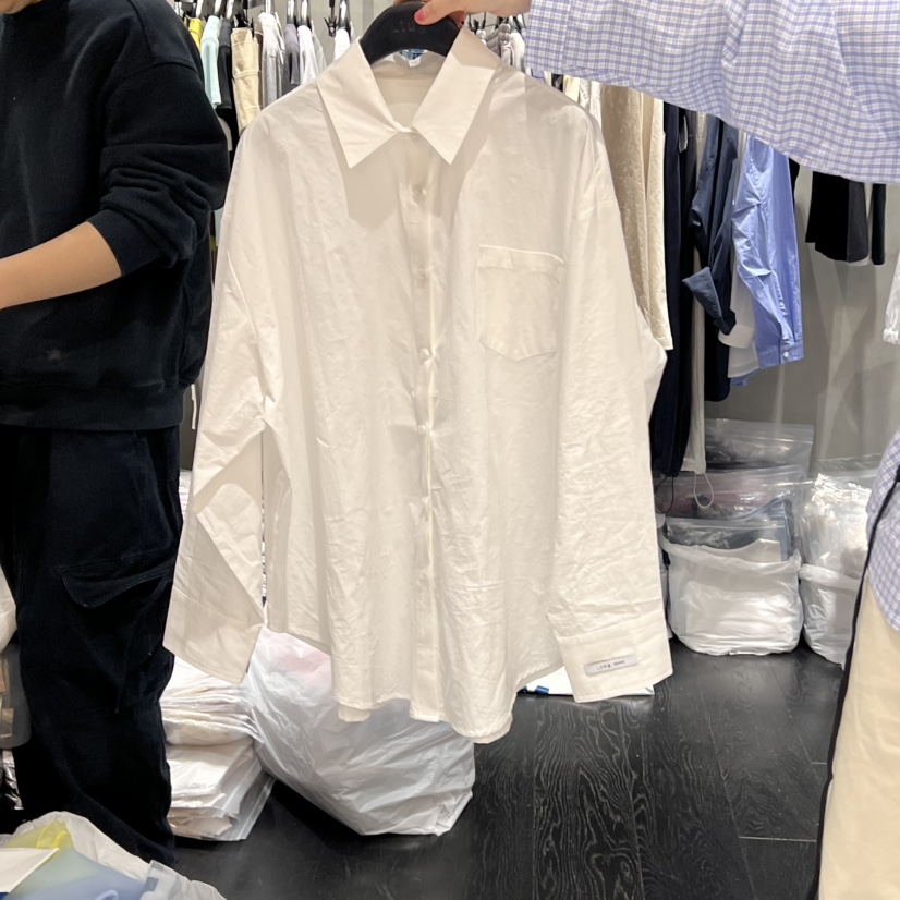 TUG韓國直郵㊣東大門實拍女裝新品熱賣休閑25春夏襯衫蕾絲衫TUG襯衫/蕾絲衫