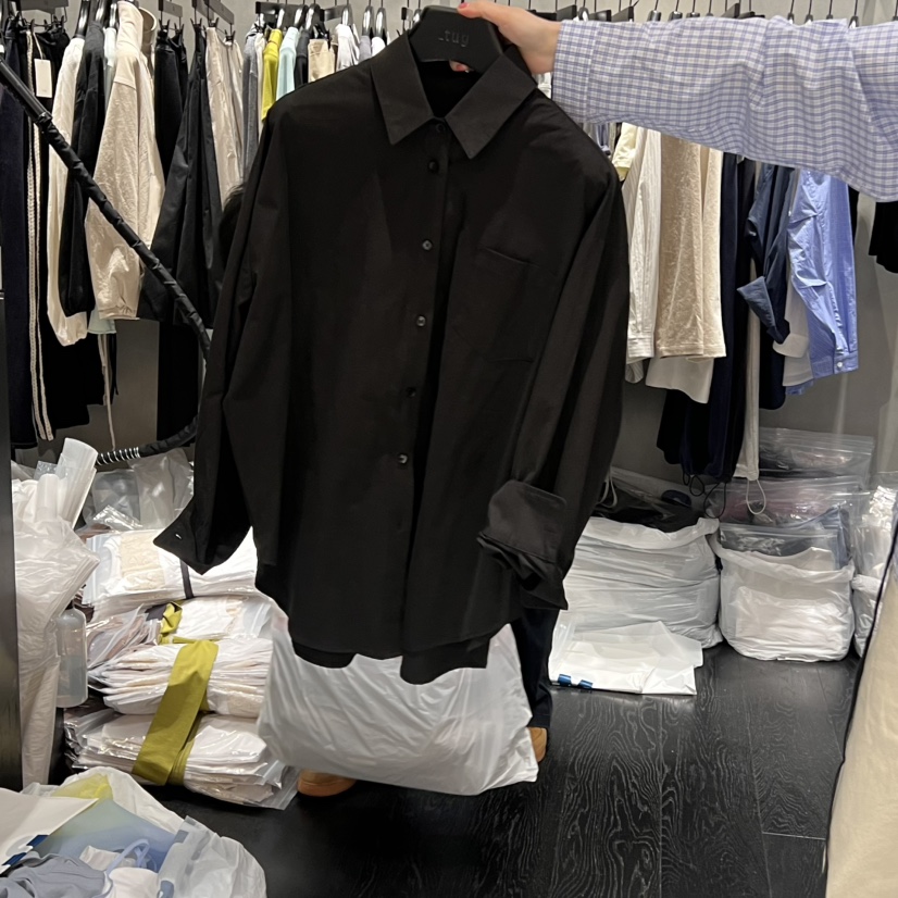 TUG韓國直郵㊣東大門實拍女裝新品熱賣休閑25春夏襯衫蕾絲衫TUG襯衫/蕾絲衫圖色2