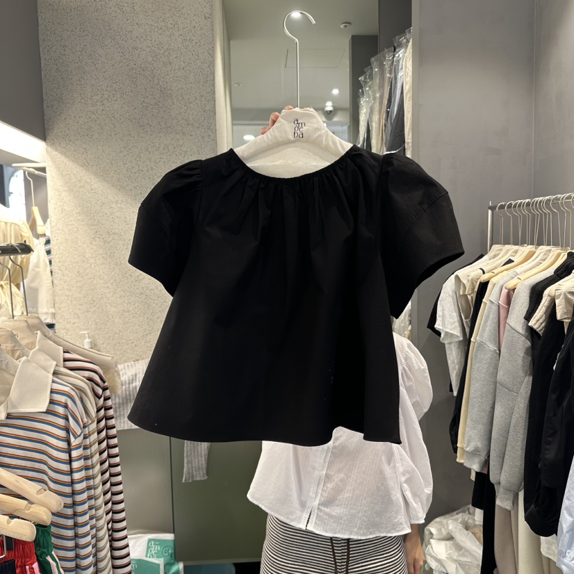 AMOEBA韓國㊣直郵東大門代購女裝新品25春夏人氣襯衫蕾絲衫AMOEBA襯衫/蕾絲衫圖色2