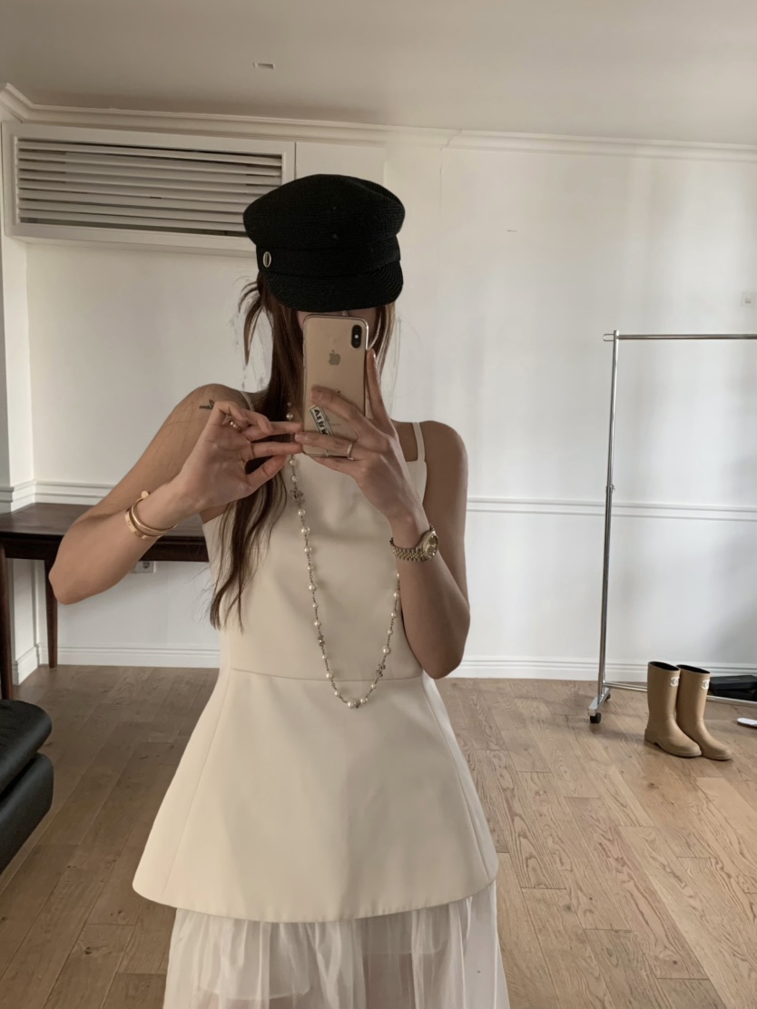 VIRKIN韓國㊣直郵東大門代購女裝新款人氣休閑時尚吊帶背心VIRKIN吊帶/背心