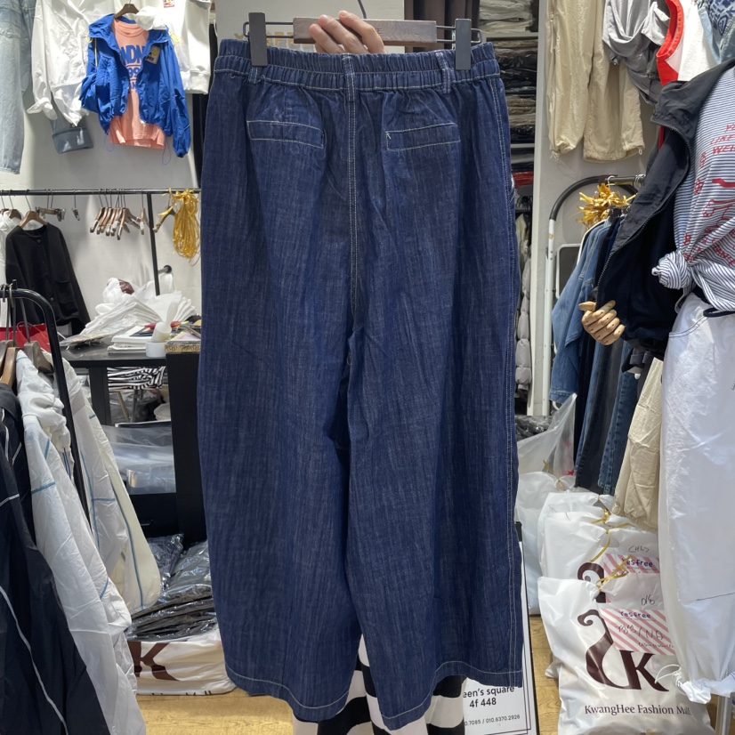 YESFREE韓國直郵㊣東大門實拍女裝新品25春夏推薦休閑褲天絲YESFREE休閑褲
