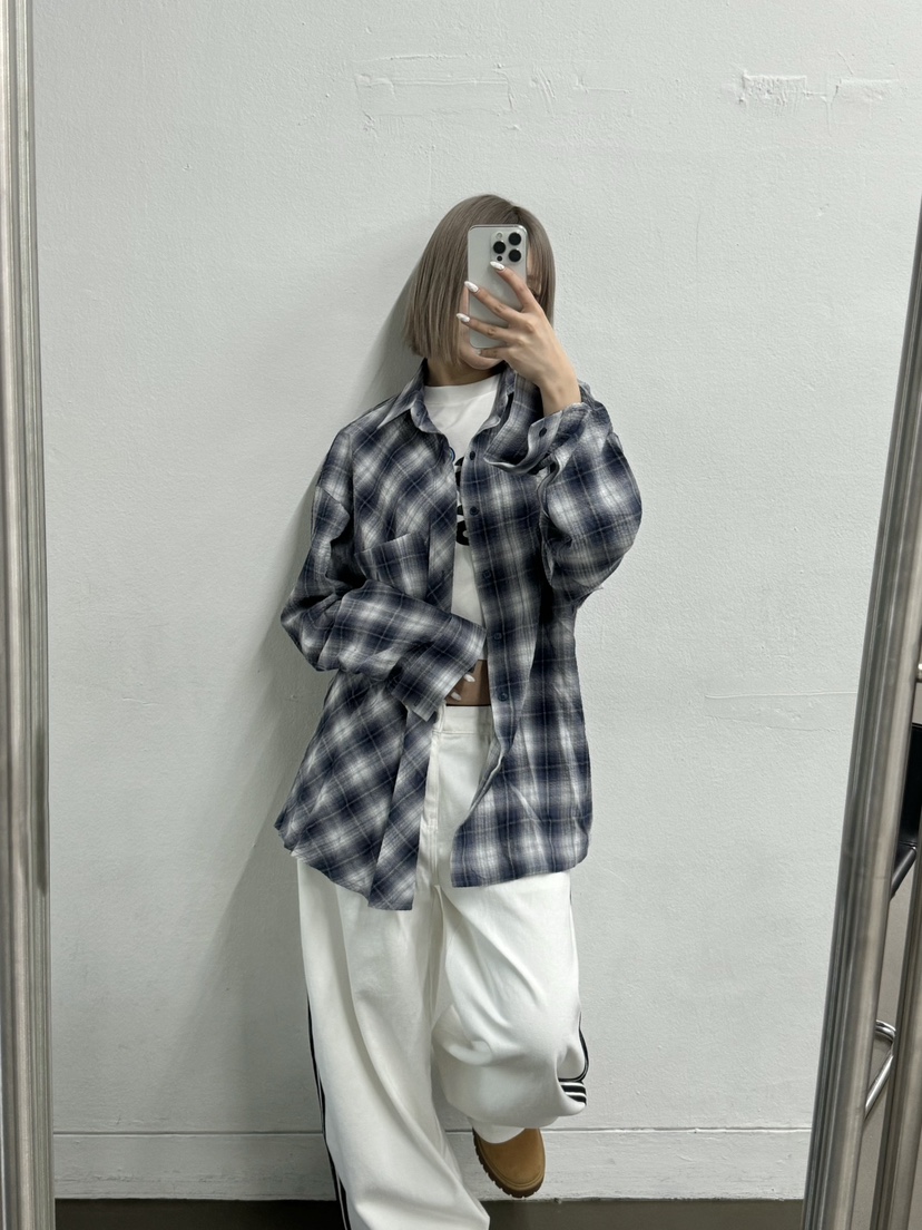 SEEOT韓國㊣直郵東大門代購女裝新品推薦人氣襯衫蕾絲衫格紋GGD襯衫/蕾絲衫