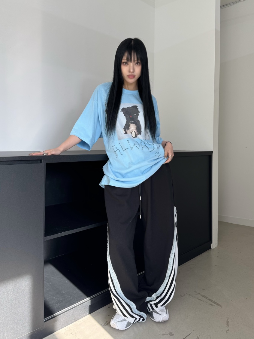 SEEOT韓國直郵㊣女裝新品時尚熱賣推薦人氣25春夏休閑T恤GGDT恤圖色3