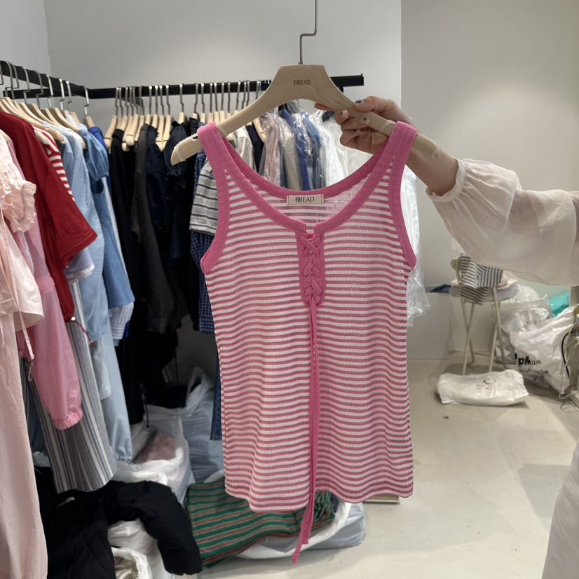 BREAD韓國直郵㊣女裝新品休閑人氣25春夏推薦熱賣時尚吊帶背心BREAD吊帶/背心圖色3