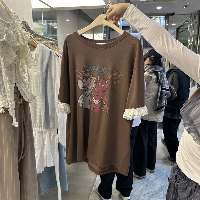 FOUNDATION韓國直郵㊣女裝新品時尚熱賣人氣推薦休閑25春夏T恤FOUNDATIONT恤圖色3