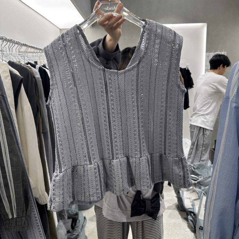 ANDE韓國㊣直郵東大門代購女裝新款熱賣時尚人氣休閑25春夏馬甲ANDE馬甲