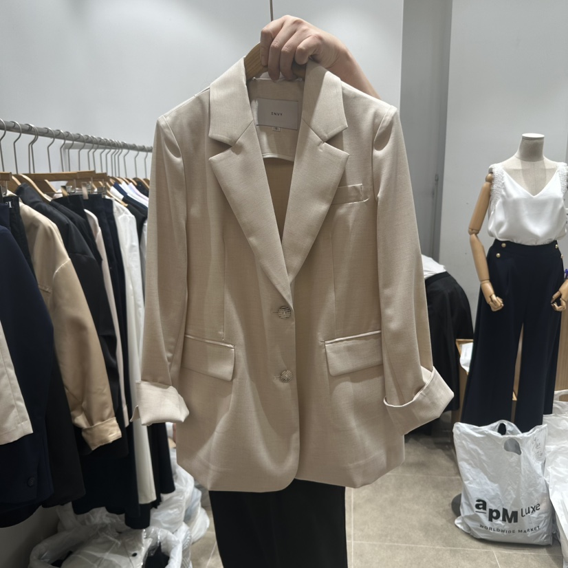 ENVY直郵韓國代購㊣女裝新品人氣25春夏熱賣時尚休閑推薦夾克ENVY夾克圖色2
