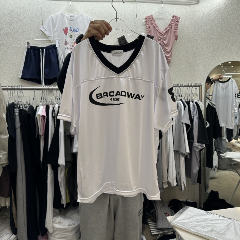 MAGOT直郵韓國代購㊣女裝新品推薦熱賣人氣時尚休閑25春夏T恤IIIΛGOT/MAGOTT恤圖色1