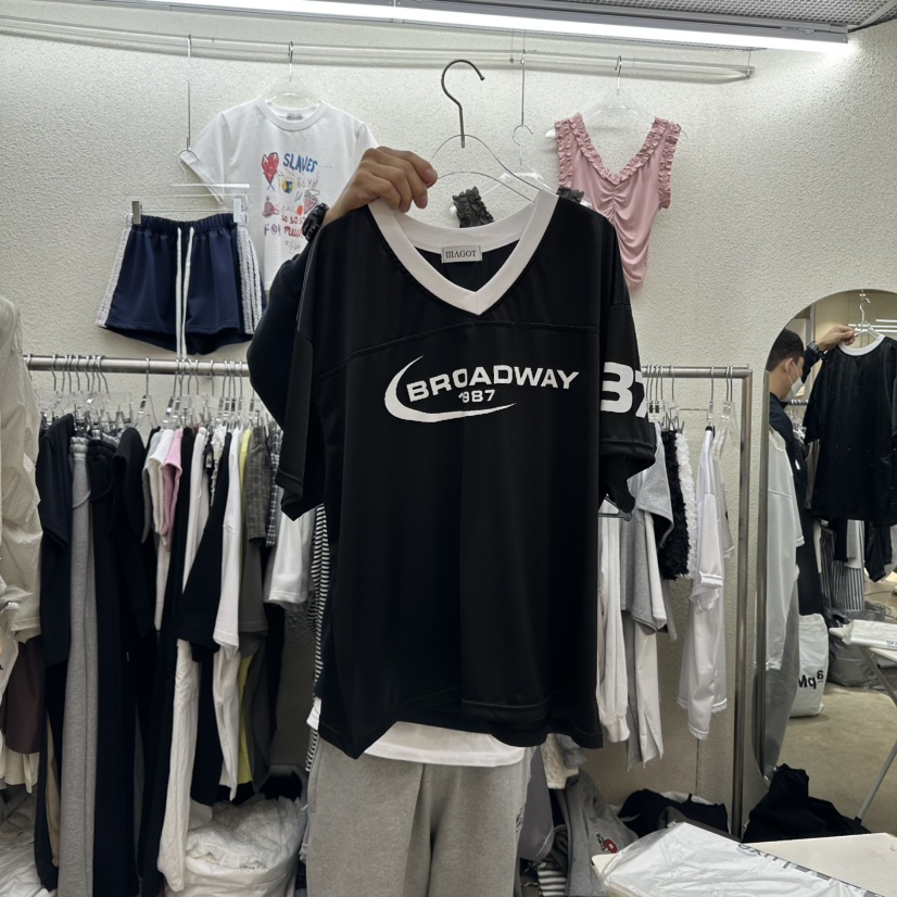 MAGOT直郵韓國代購㊣女裝新品推薦熱賣人氣時尚休閑25春夏T恤IIIΛGOT/MAGOTT恤圖色2