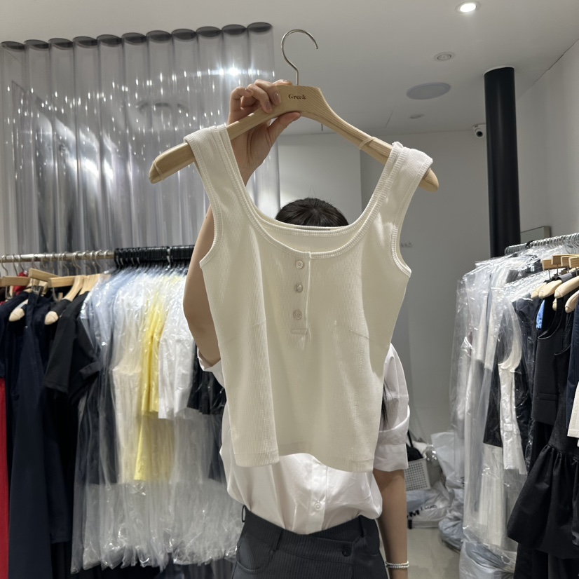 GREEK韓國㊣直郵東大門代購女裝新款熱賣推薦時尚休閑吊帶背心GREEK吊帶/背心圖色2