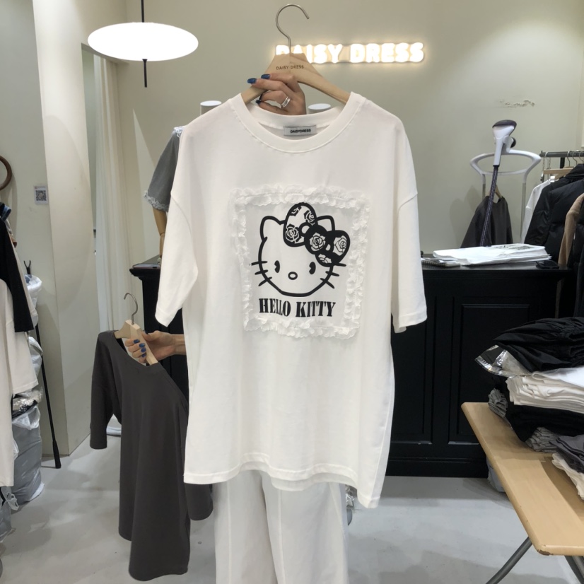DAISY DRESS韓國直郵㊣東大門實拍女裝新款25春夏推薦人氣T恤DAISY DRESST恤圖色3