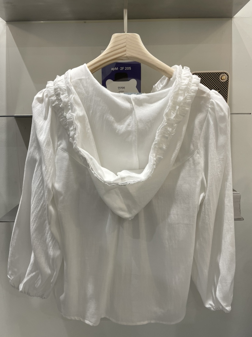 UNCOVER韓國直郵㊣女裝新品人氣休閑熱賣時尚25春夏襯衫蕾絲衫UNCOVER襯衫/蕾絲衫
