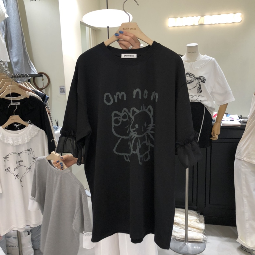 DAISY DRESS韓國直郵㊣東大門實拍女裝新品休閑熱賣25春夏T恤DAISY DRESST恤圖色3