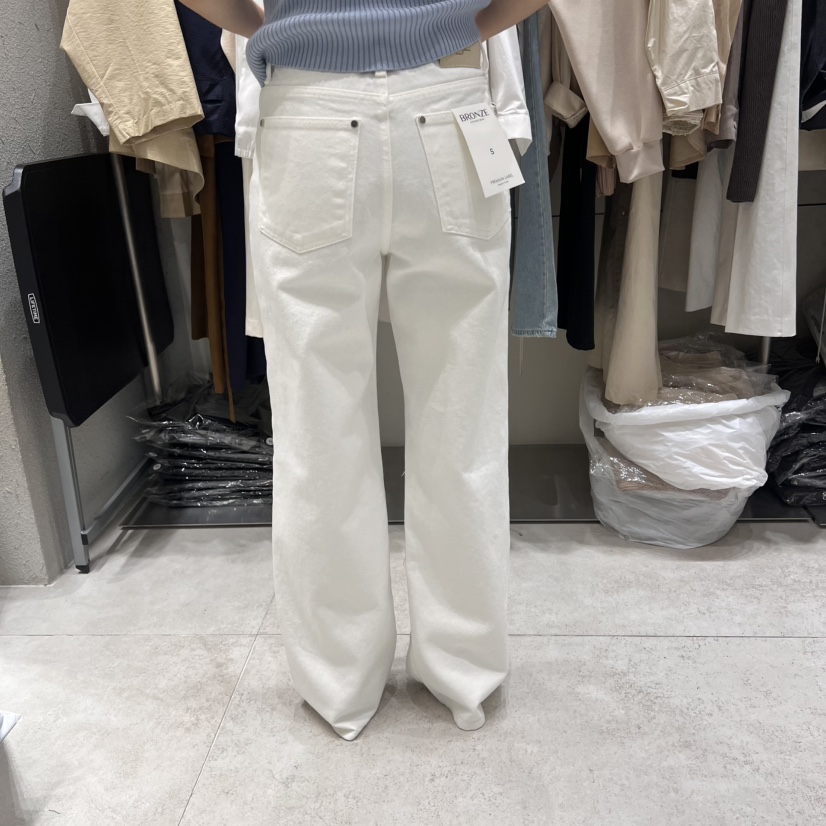 BRONZE直郵韓國代購㊣女裝新品熱賣人氣休閑時尚推薦牛仔褲BRONZE牛仔褲