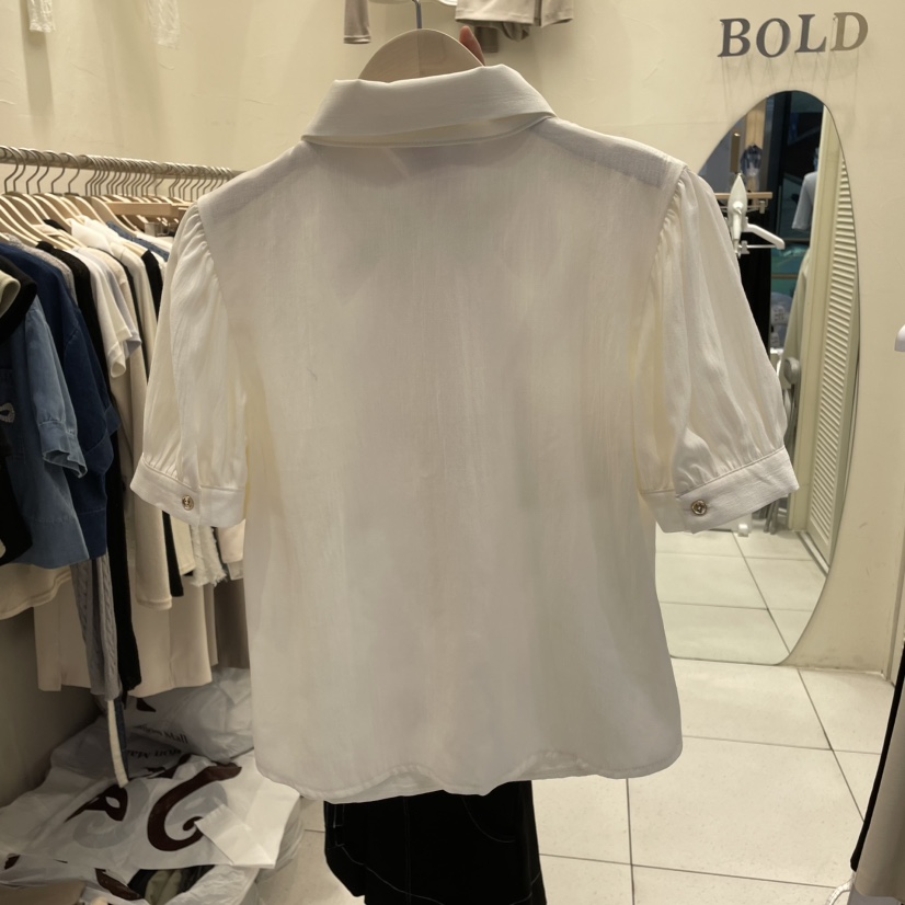 BOLD韓國直郵㊣女裝新款時尚25春夏人氣熱賣休閑襯衫蕾絲衫BOLD襯衫/蕾絲衫