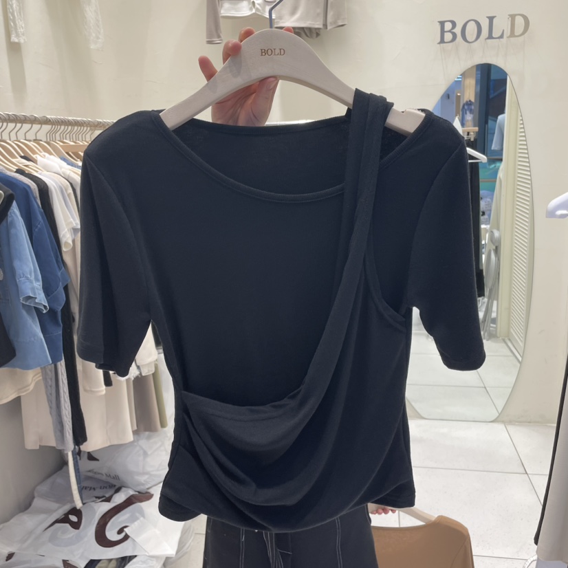 BOLD韓國直郵㊣女裝新款熱賣時尚25春夏休閑推薦人氣T恤BOLDT恤圖色2