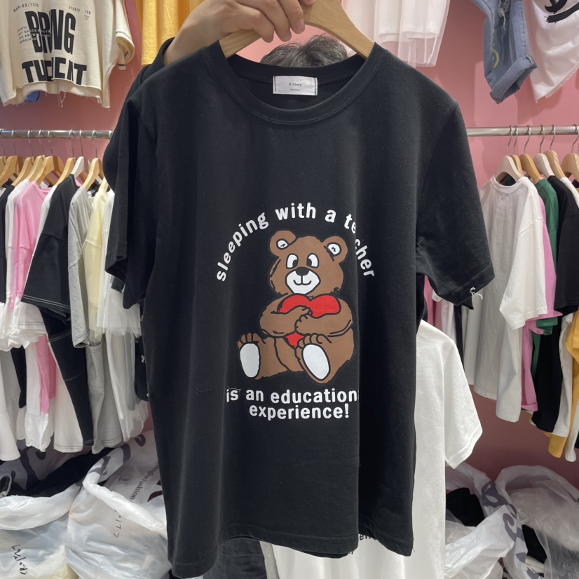 K STORY直郵韓國代購㊣女裝新品休閑推薦人氣25春夏熱賣T恤K STORYT恤圖色3