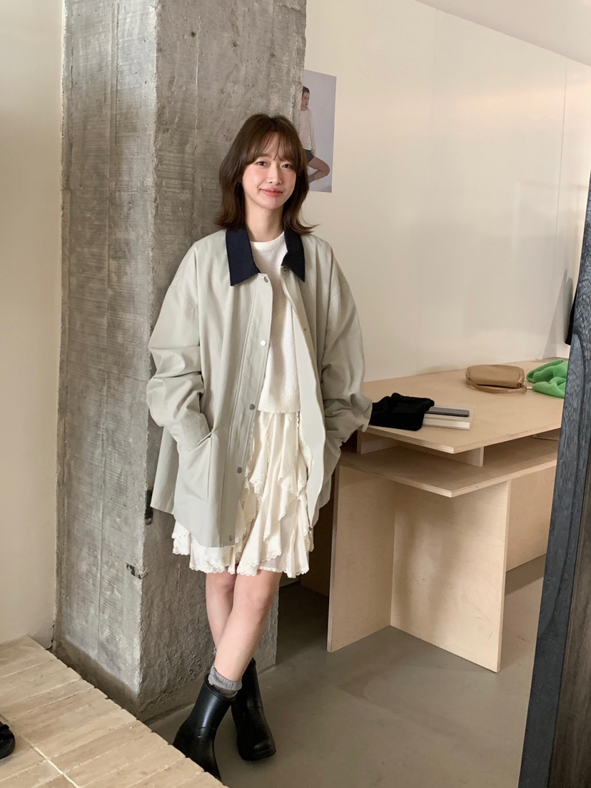 HER直郵韓國代購㊣女裝新款推薦休閑時尚25春夏熱賣人氣夾克HER夾克