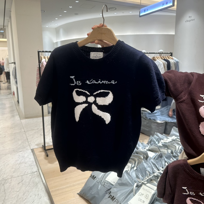 BY CHAPTER直郵韓國代購㊣女裝新品休閑推薦25春夏時尚針織衫Chapter針織衫圖色2