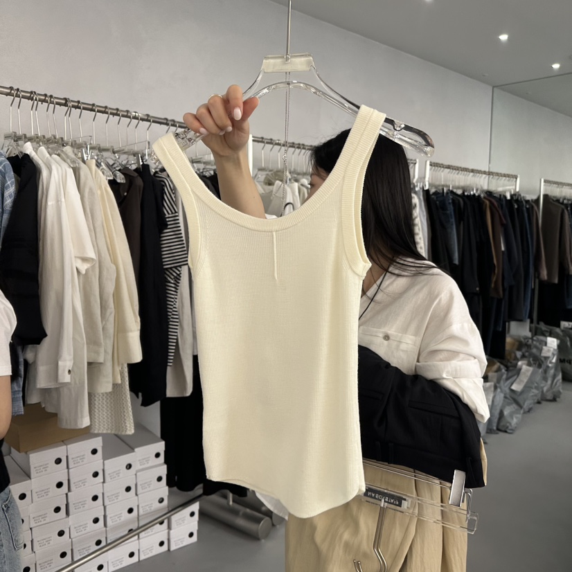 DOUBLE STANDARD/LE SMOKING/MAISONSTAFF直郵韓國代購㊣女裝新款時尚吊帶背心MAISONSTAFF吊帶/背心