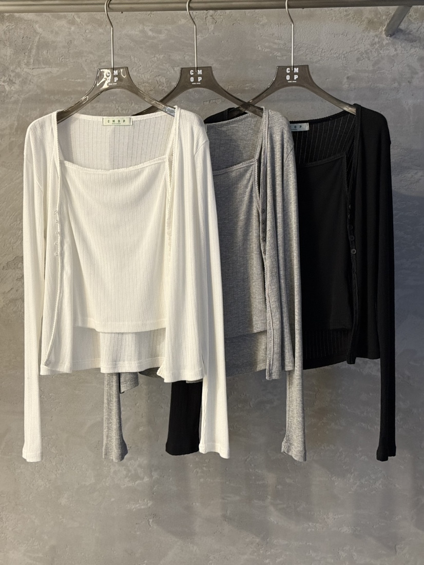 COME OPEN東大門代購女裝新品25春夏時尚人氣套裝套裝開衫COMP-(COME OPEN)套裝