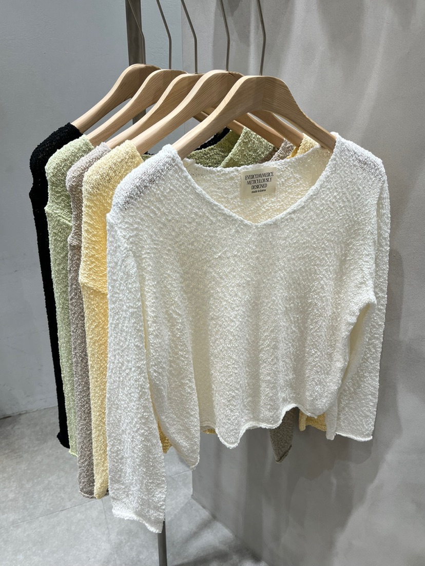 EVERCOMMERCE METICULOUSLY DESIGNED韓國直郵㊣東大門實拍女裝新款推薦針織衫EVERCOMMERCE METICULOUSLY DESIGNED針織衫