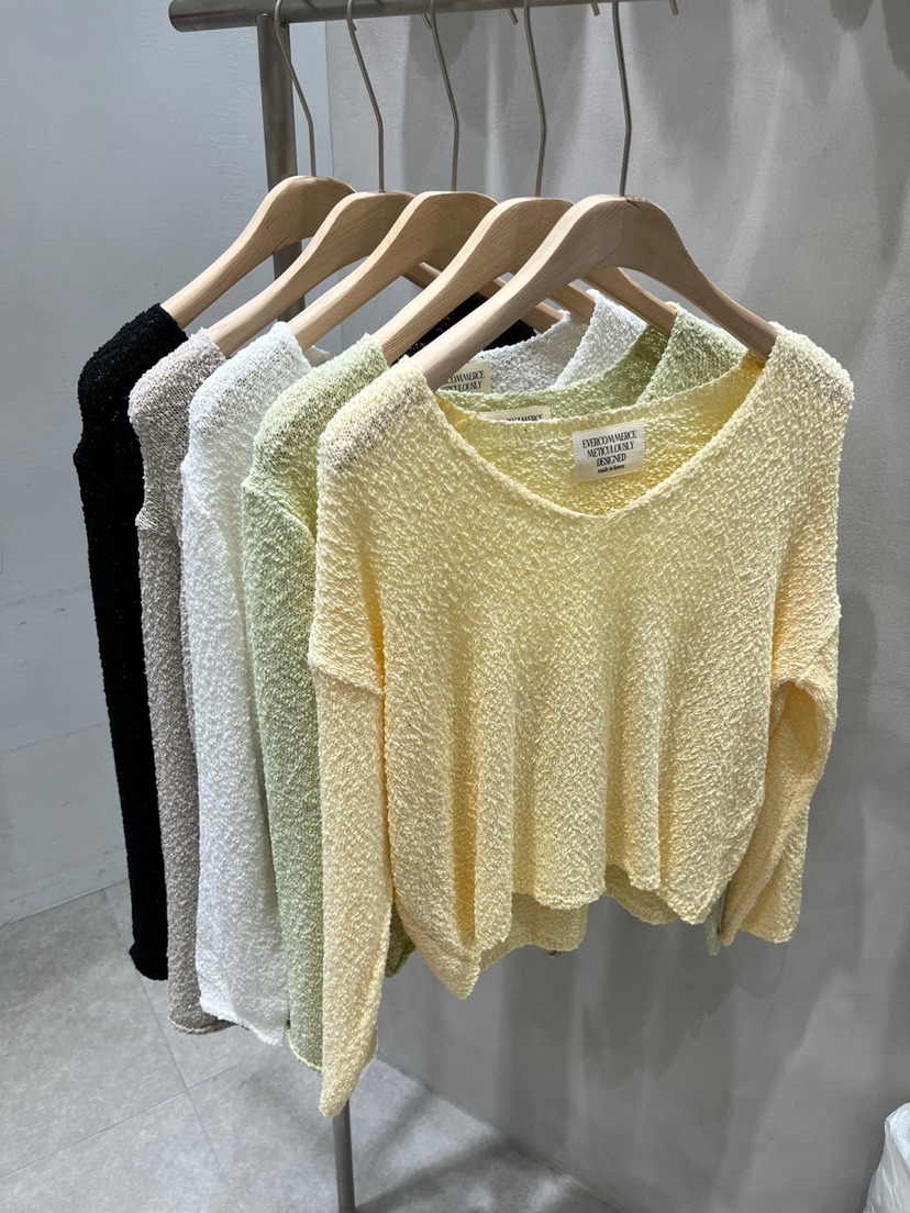 EVERCOMMERCE METICULOUSLY DESIGNED韓國直郵㊣東大門實拍女裝新款推薦針織衫EVERCOMMERCE METICULOUSLY DESIGNED針織衫