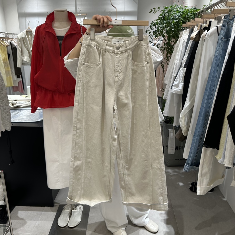AYCE韓國直郵㊣東大門實拍女裝新品25春夏熱賣休閑推薦牛仔褲101SHOWROOM/AYCE牛仔褲圖色2